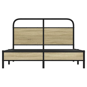 Giroletto senza Materasso-Struttura Letto Rovere Sonoma 140x200cm in Truciolato 229843