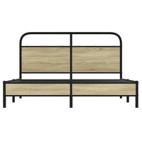 Giroletto senza Materasso-Struttura Letto Rovere Sonoma 150x200cm in Truciolato 327859