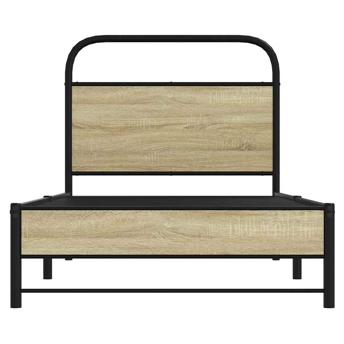 Giroletto senza Materasso-Struttura Letto Rovere Sonoma 75x190 cm in Truciolato 220658