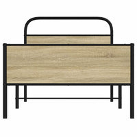 Giroletto senza Materasso-Struttura Letto Rovere Sonoma 90x200 cm in Truciolato 469549