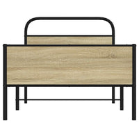 Giroletto senza Materasso-Struttura Letto Rovere Sonoma 100x190cm in Truciolato 401761