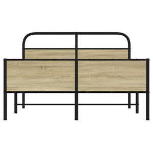 Giroletto senza Materasso-Struttura Letto Rovere Sonoma 120x190cm in Truciolato 649910