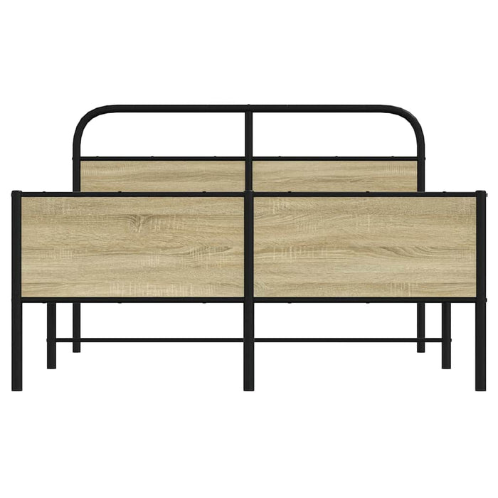 Giroletto senza Materasso-Struttura Letto Rovere Sonoma 120x190cm in Truciolato 649910