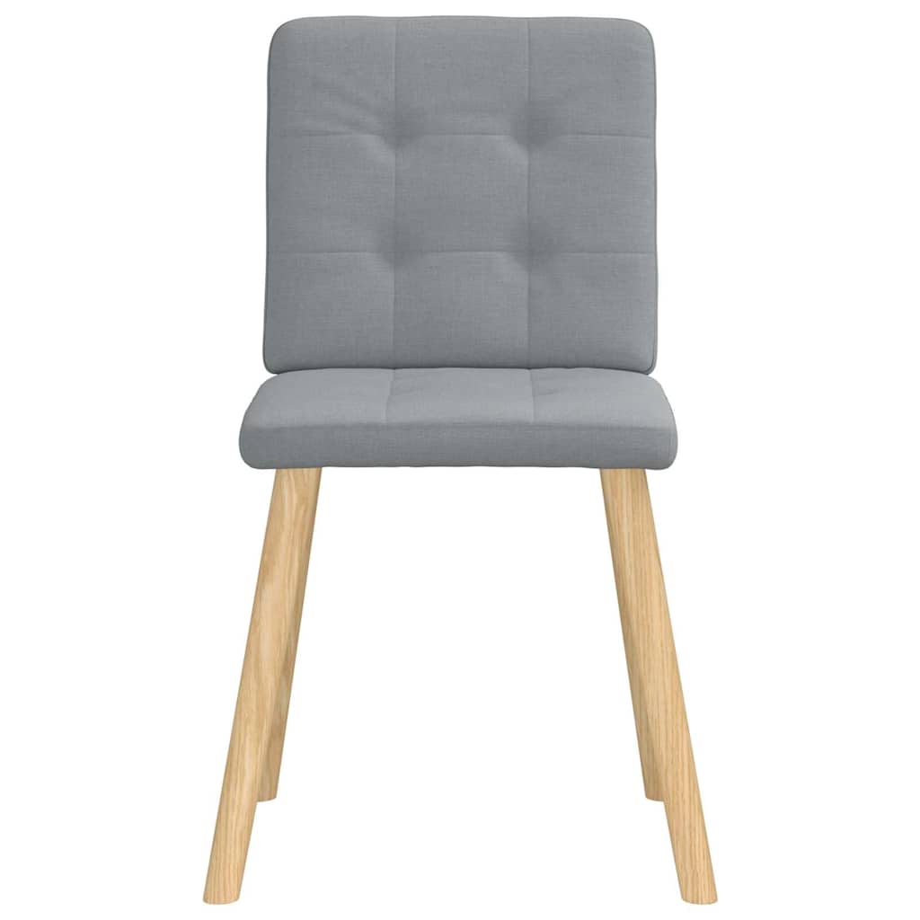 Sedie da Pranzo 4 pz Grigio Chiaro in Tessuto 3315168