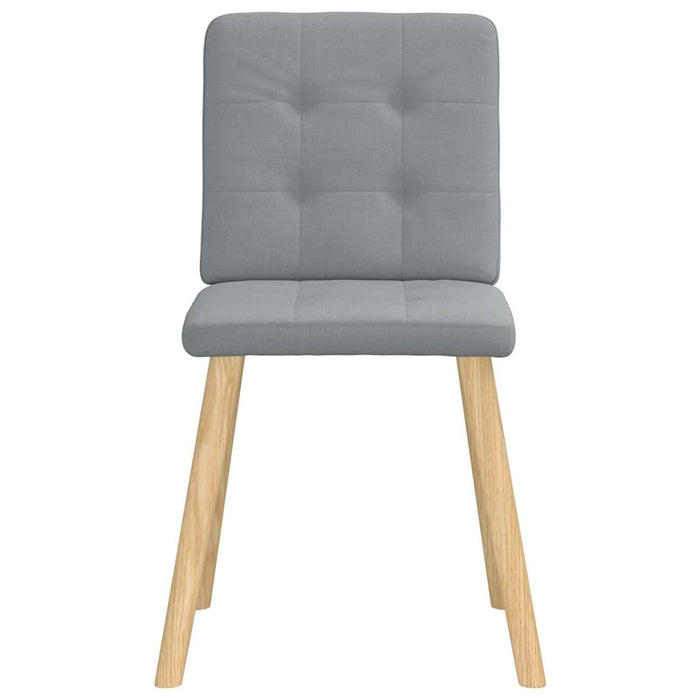 Sedie da Pranzo 4 pz Grigio Chiaro in Tessuto 3315168