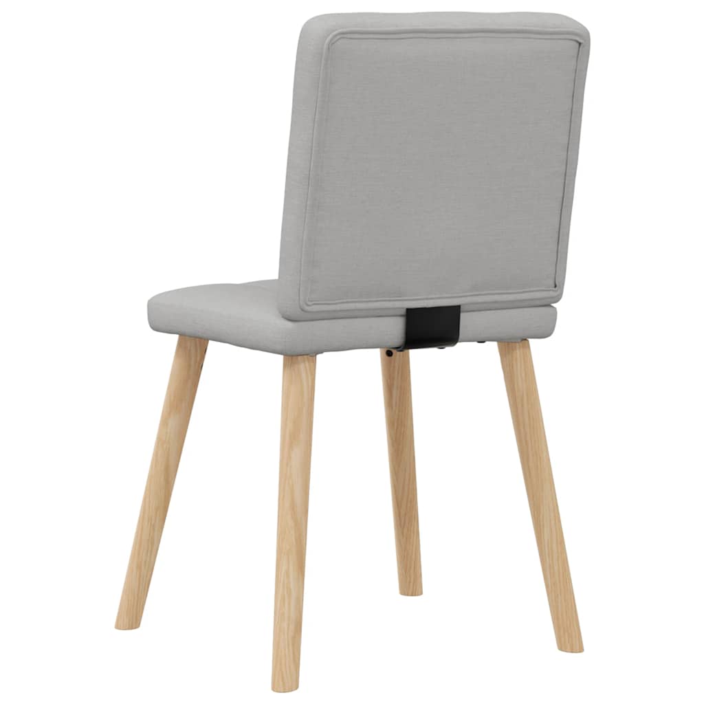 vidaXL Sedie da Pranzo 4 pz Grigio Nuvola in Tessuto