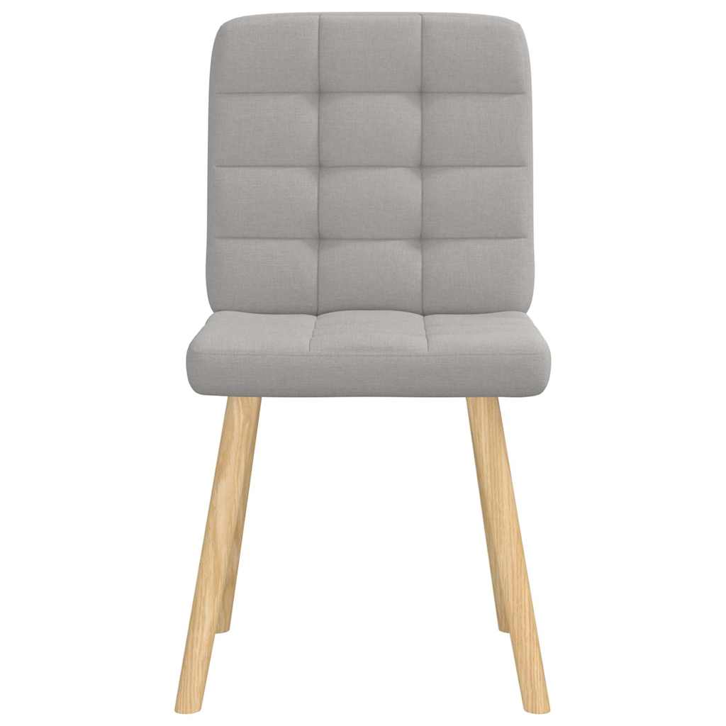 Sedie da Pranzo 4 pz Grigio Nuvola in Tessuto 3315200