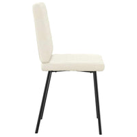 Sedie da Pranzo 4 pz Crema in Velluto 3315212