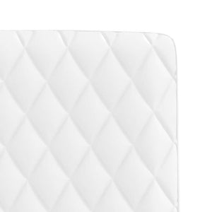 vidaXL Sedie da Pranzo 4 pz Bianche in Similpelle