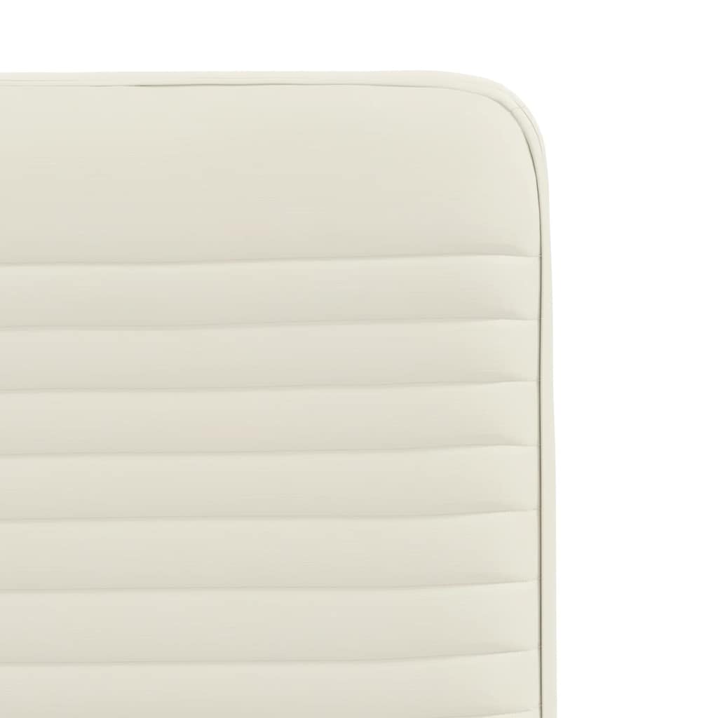 Sedie da Pranzo 4 pz Crema in Velluto 3315242