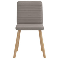 Sedie da Pranzo 4 pz Tortora in Tessuto 3315250