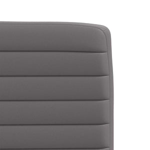 Sedie da Pranzo 4 pz Grigie in Similpelle 3315268