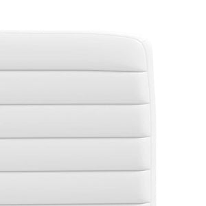 Sedie da Pranzo 4 pz Bianche in Similpelle 3315272