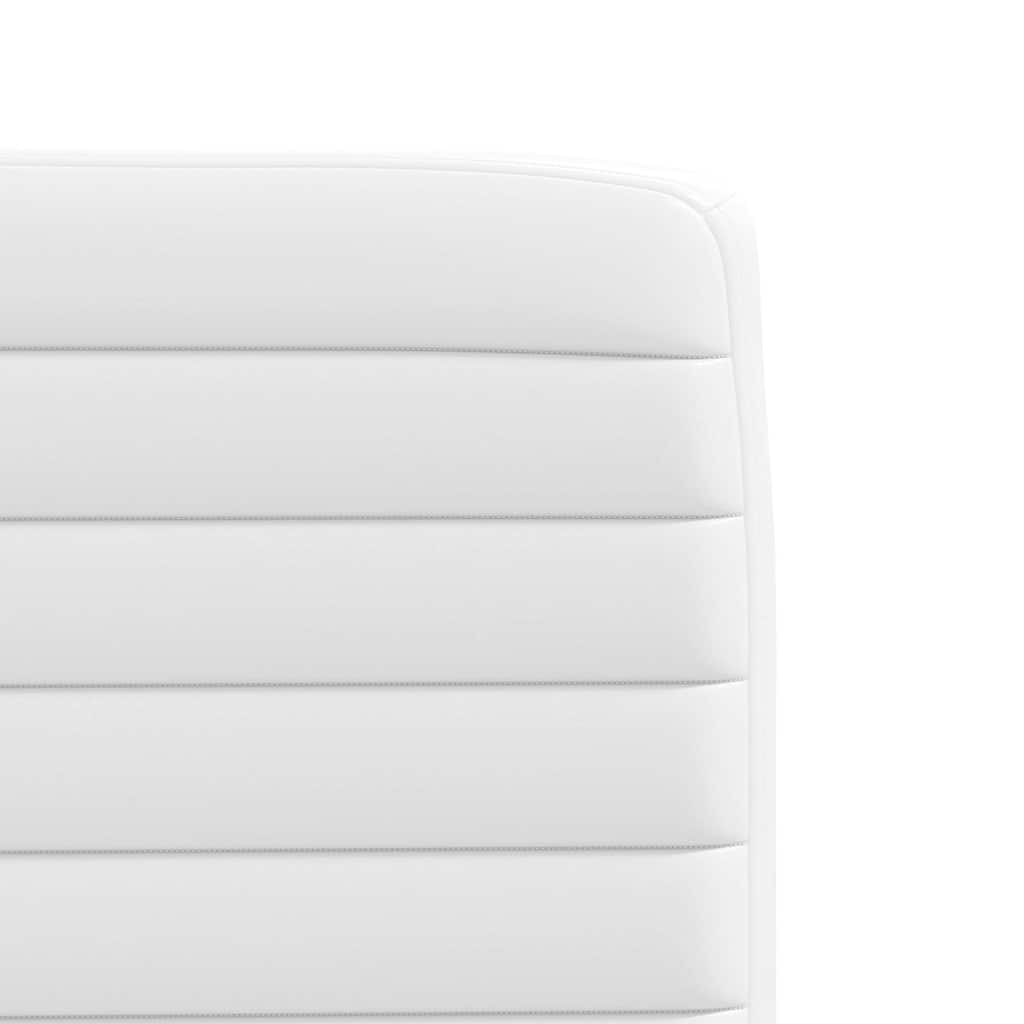 vidaXL Sedie da Pranzo 4 pz Bianche in Similpelle