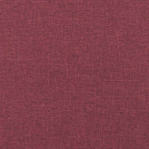 Sedie da Pranzo 4 pz Rosso Vino in Tessuto