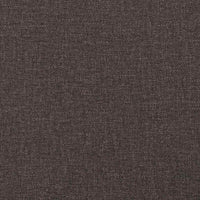 Sedie da Pranzo 4 pz Marrone Scuro in Tessuto 3315278