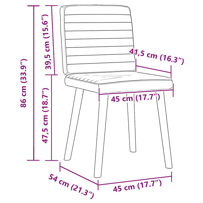 Sedie da Pranzo 4 pz Crema in Tessuto 3315281