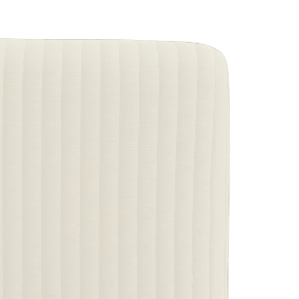 Sedie da Pranzo 4 pz Crema in Velluto 3315295