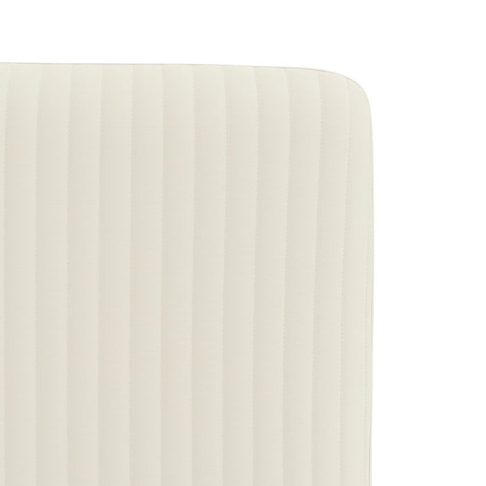 Sedie da Pranzo 4 pz Crema in Velluto 3315295