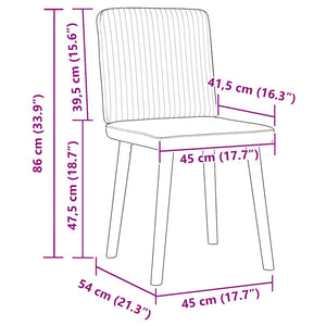 Sedie da Pranzo 4 pz Grigio Chiaro in Tessuto