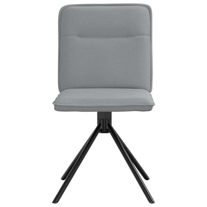 Sedie da Pranzo 4 pz Grigio Chiaro in Tessuto 3315332