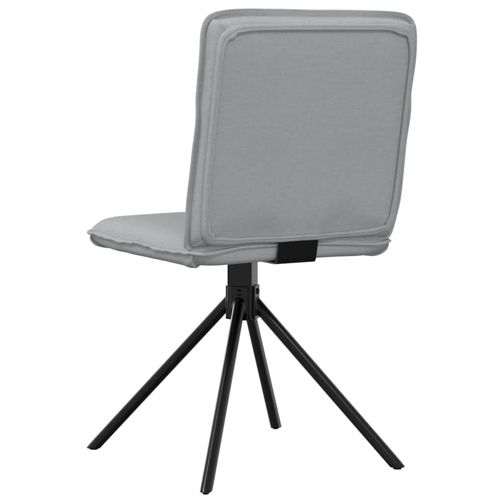 Sedie da Pranzo 4 pz Grigio Chiaro in Tessuto 3315332