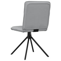 Sedie da Pranzo 4 pz Grigio Chiaro in Tessuto 3315332