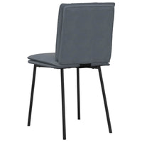 Sedie da Pranzo 4 pz Grigio Scuro in Velluto 3315345