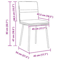 Sedie da Pranzo 4 pz Blu in Velluto 3315354