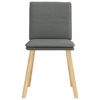 Sedie da Pranzo 4 pz Grigio Scuro in Tessuto 3315356