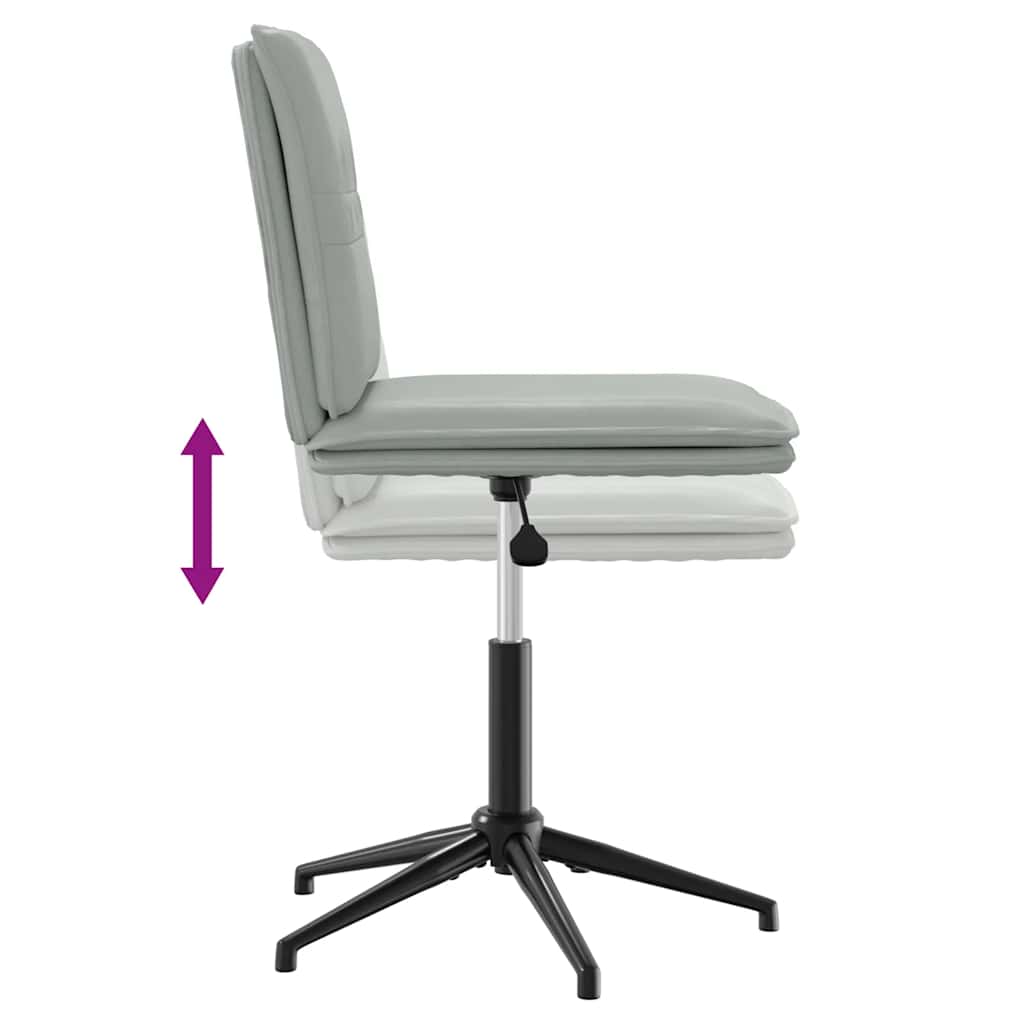 Sedie da Pranzo 2 pz Grigio Chiaro in Velluto