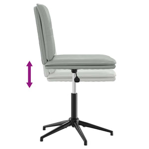 Sedie da Pranzo 2 pz Grigio Chiaro in Velluto