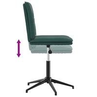 Sedie da Pranzo 2 pz Verde Scuro in Velluto 3315369