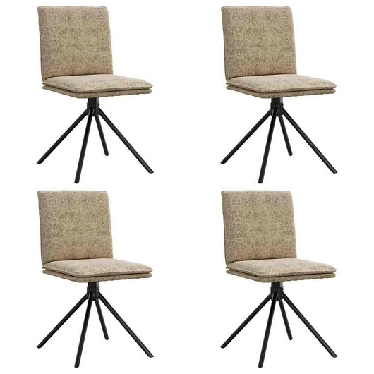 Sedie da Pranzo 4 pz Grigio Chiaro in Similpelle Scamosciata 3315379