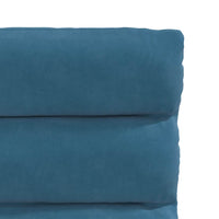 Sedie da Pranzo 4 pz Blu in Velluto