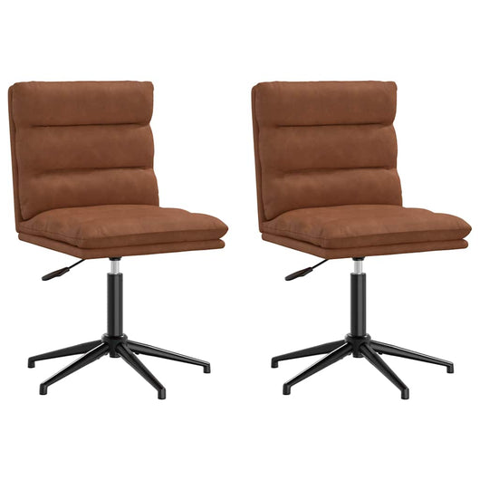 Sedie da Pranzo 2 pz Marroni in Similpelle 3315406