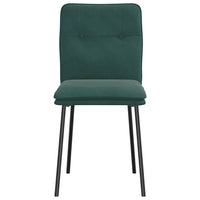 Sedie da Pranzo 4 pz Verde Scuro in Velluto 3315411