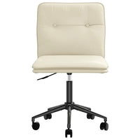 Sedie da Pranzo 2 pz Crema in Similpelle