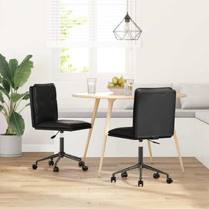 Sedie da Pranzo 2 pz Nere in Similpelle 3315424