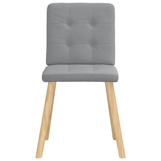 Sedie da Pranzo 6 pz Grigio Chiaro in Tessuto 3315438