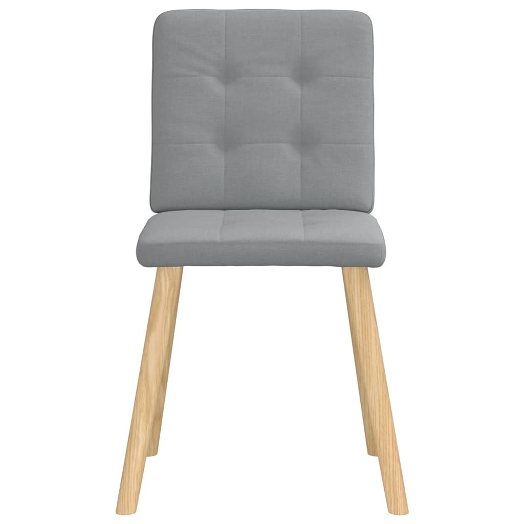 vidaXL Sedie da Pranzo 6 pz Grigio Chiaro in Tessuto