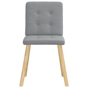 vidaXL Sedie da Pranzo 6 pz Grigio Chiaro in Tessuto