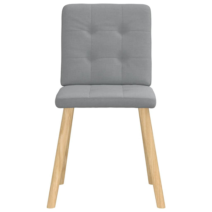 vidaXL Sedie da Pranzo 6 pz Grigio Chiaro in Tessuto