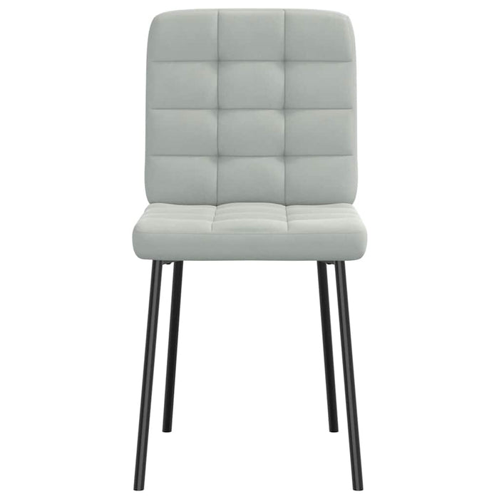 vidaXL Sedie da Pranzo 6 pz Grigio Chiaro in Velluto