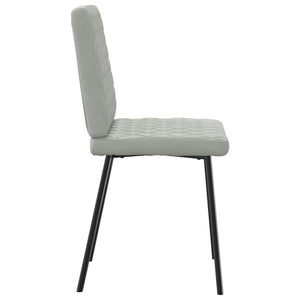 Sedie da Pranzo 6 pz Grigio Chiaro in Velluto 3315473