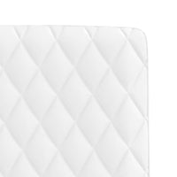 Sedie da Pranzo 6 pz Bianche in Similpelle 3315489