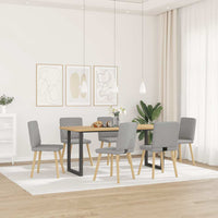 Sedie da Pranzo 6 pz Grigio Nuvola in Tessuto 3315500