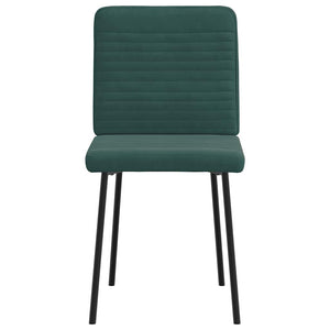 Sedie da Pranzo 6 pz Verde Scuro in Velluto 3315505
