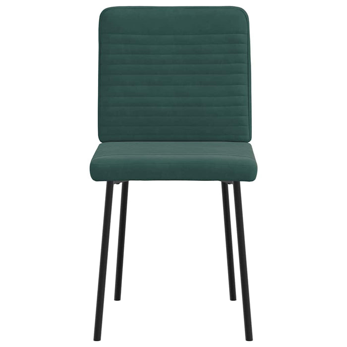 Sedie da Pranzo 6 pz Verde Scuro in Velluto 3315505