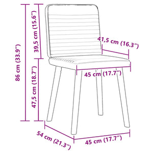 Sedie da Pranzo 6 pz in Lino 3315525